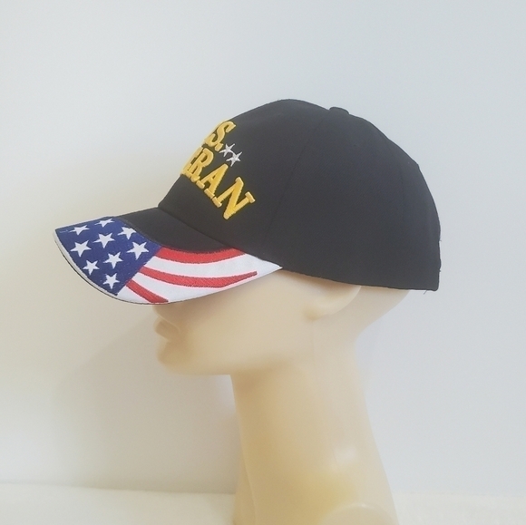 U.S. Veteran American Flag Stars And Stripes Baseball Hat Cap NWOT - Picture 7 of 14